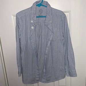 Wonder nation long sleeve button up boys size 6/7